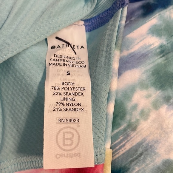 Athleta Ultimate Love Proudly Bra activewear rainbow padded intimate size small - Picture 3 of 7